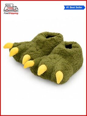 🎅 Plush Animal Paw Slippers Funny Novelty Bear Claw Furry Memory Foam